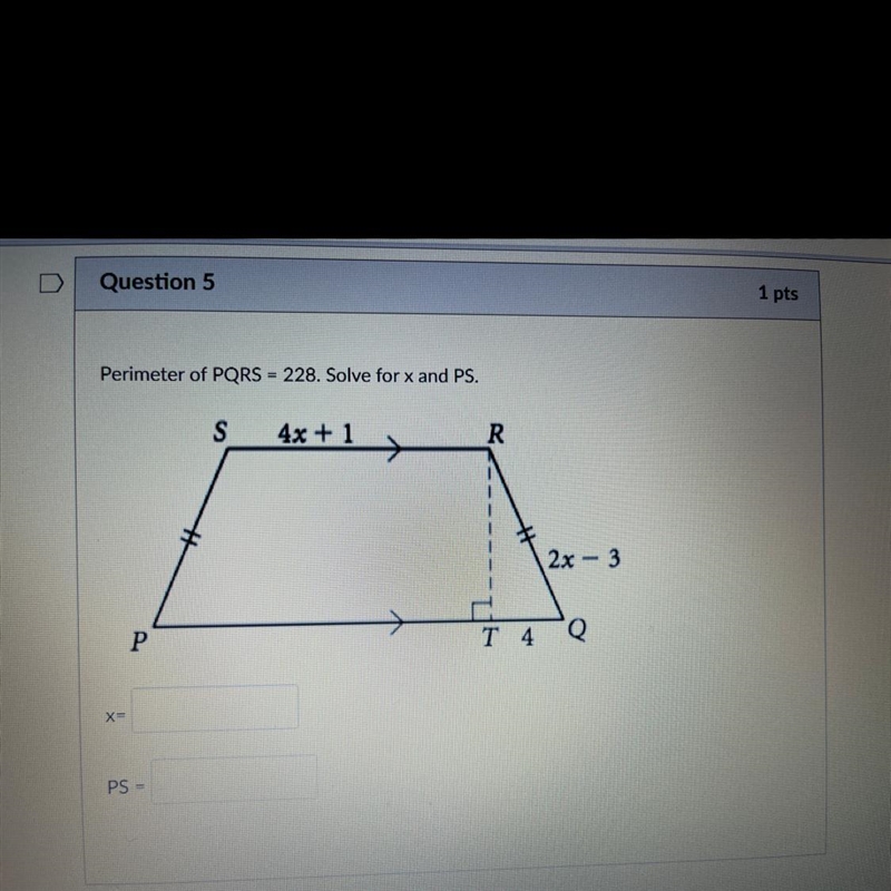 HELP Solve for x and PS-example-1