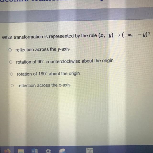 What transformation is represented by the rule?-example-1