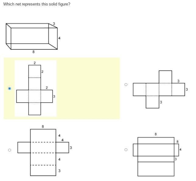 Help me asap for 100 points Which net represents this solid figure?-example-1