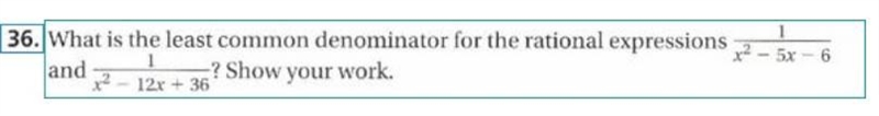 What is the least common denominator for rational expression?-example-1