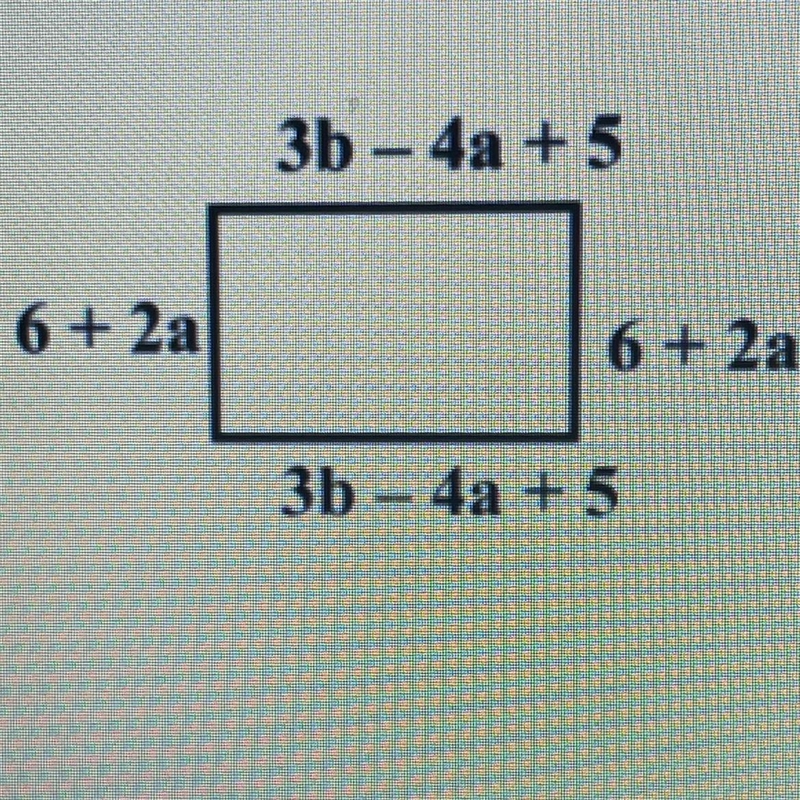 Find the perimeter of the rectangle? Needs to be in standard form-example-1