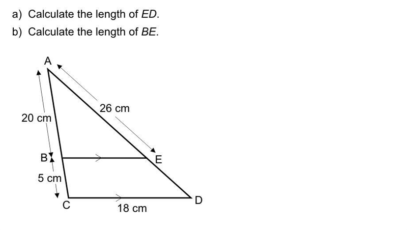 Calculate the length of ed and be-example-1