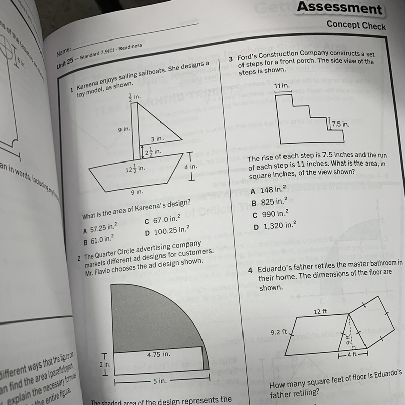 What is the area of the model-example-1