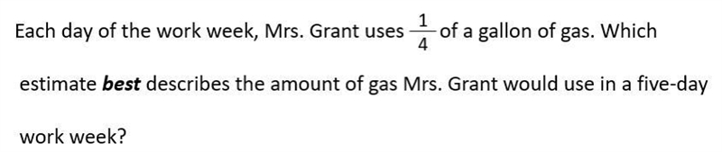 HELP ASAP A. Less then one gallon B. Between 1 and 2 gallons C. Between 2 and 3 gallons-example-1