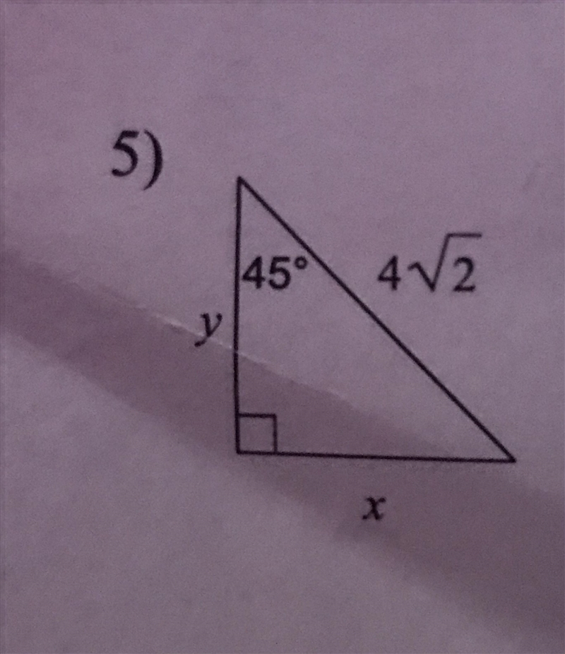 How do you find the legs of a right triangle when only given the hypotenuse?-example-1