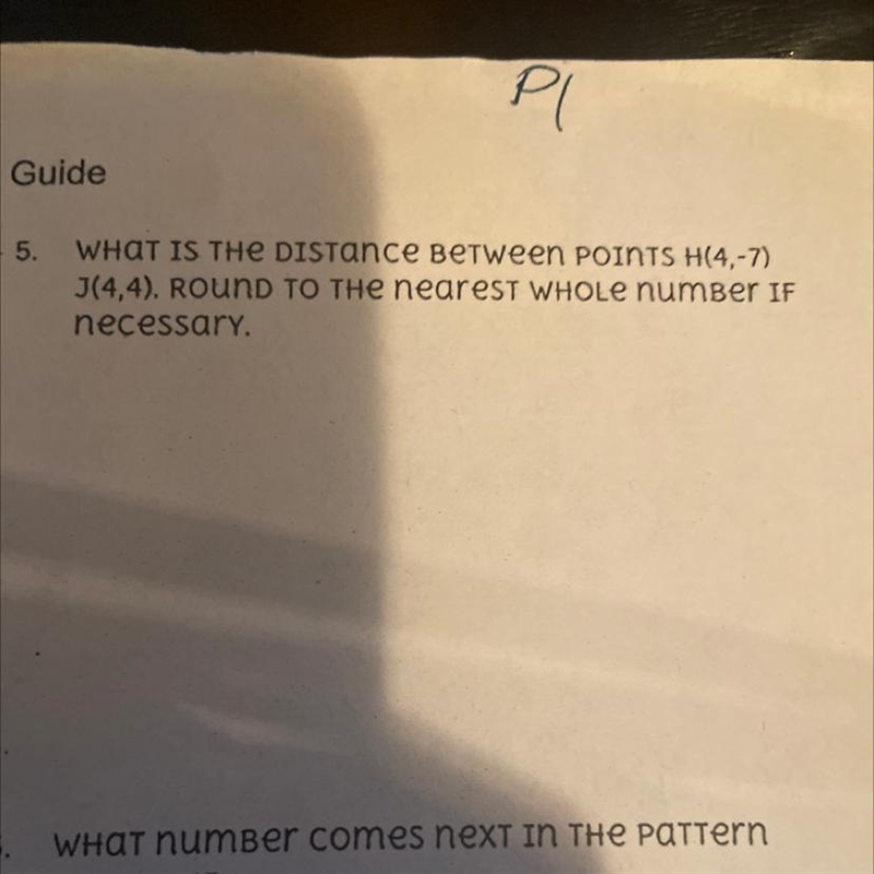 WHAT IS THE DISTance Between POINTS H(4,-7) J(4,4). Round TO THe nearest WHOLE number-example-1