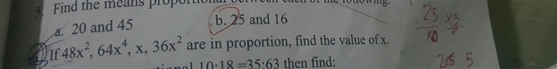 If 48 square ; 68x The Power Of 4;x ;36Xpower Of 2 Are in Proportion Fond The Value-example-1