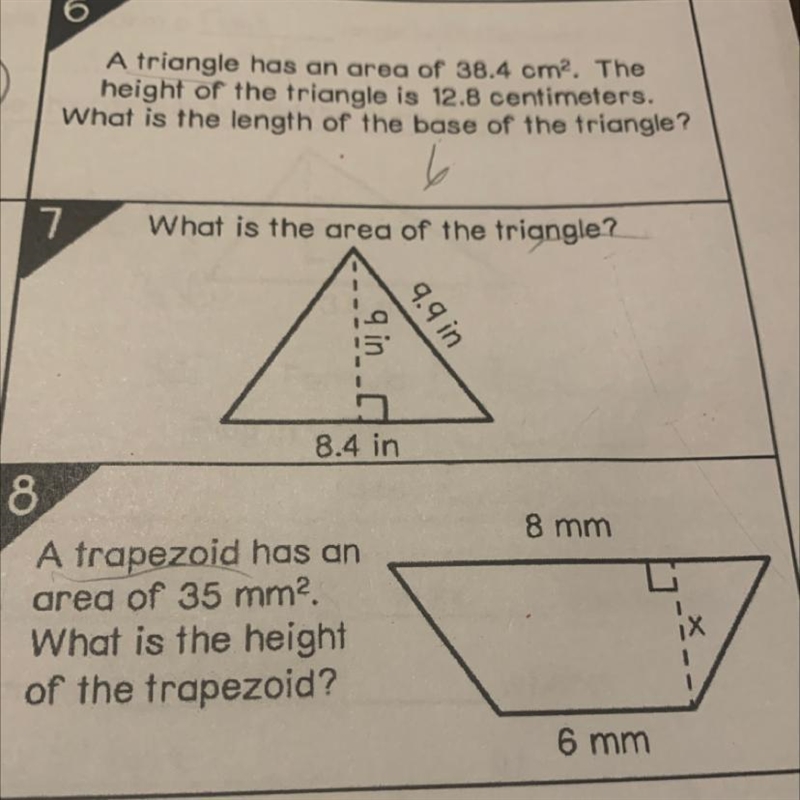 I only need to know number 8 but I need to show my work asap plz no wrong answers-example-1