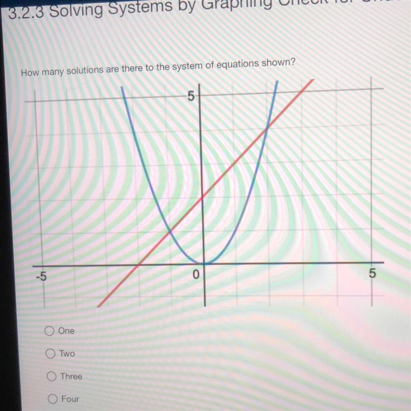 How many solutions are there to the system of equations shown?-example-1