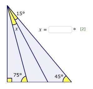 What is x? thank you!-example-1