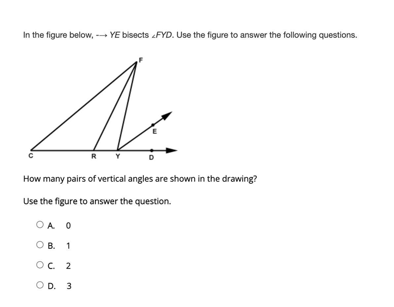 How many pairs of vertical angles are shown in the drawing?-example-1