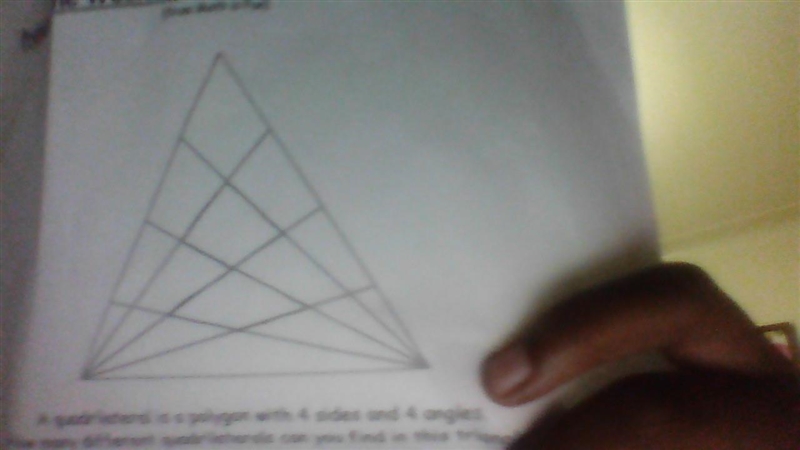 How many quadrilaterals are in this triangle?-example-1