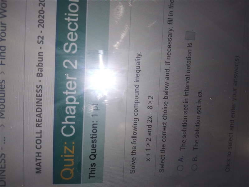 Solve the following compound inequality x + 122 and 2x – 822-example-1