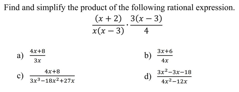 Find and simplify the product of the following rational expression-example-1