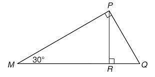 In the figure shown, MR = 45 units, and RQ = 15 units. What is the length of PR?-example-1