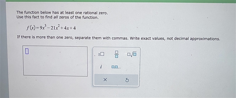 Finding all zeroes of the function in 11th grade algebra, thank you!-example-1