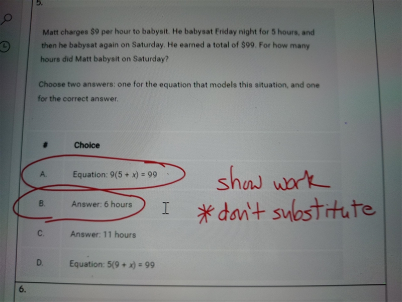 90 points! Can someone please explain what ie substitution in the work? I dont get-example-2