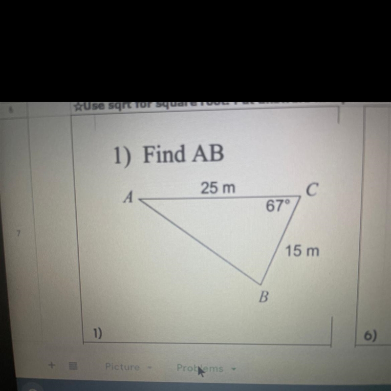 1) Find AB round answer to the nearest tenth-example-1