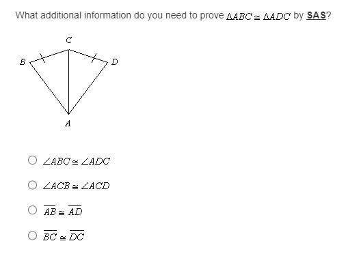 What additional information do you need to prove ... by SAS?-example-1