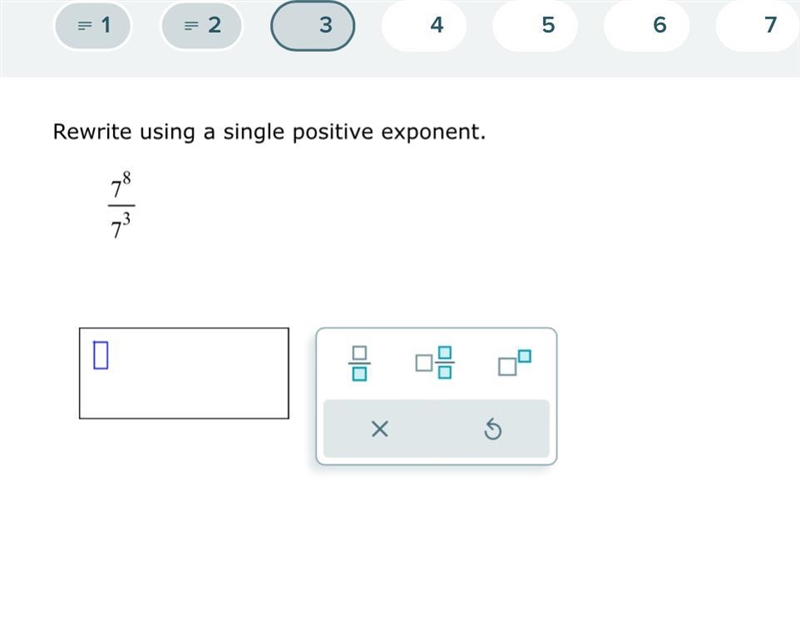 What is seven to the eighth power divided by seven to the third power? Really need-example-1