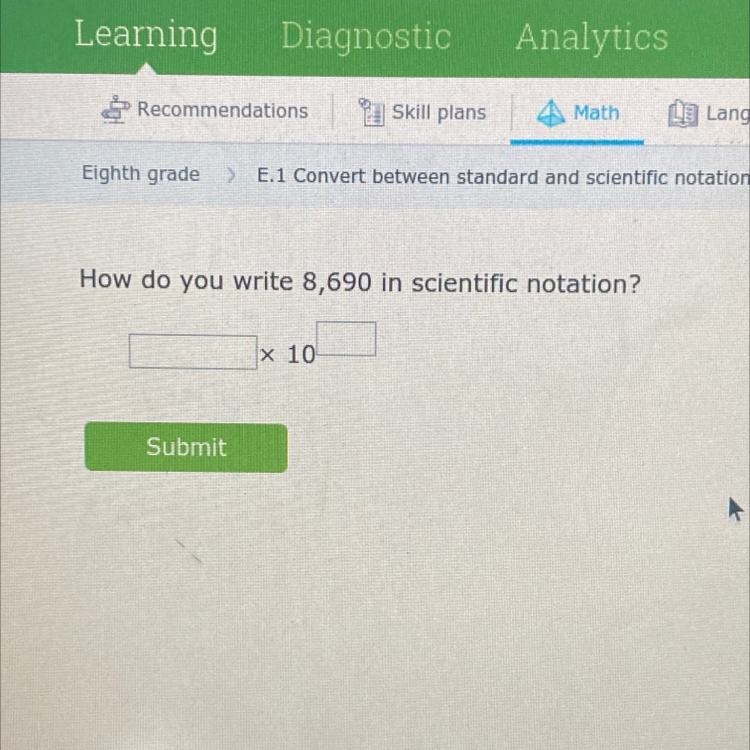 How do u write 8,690 in scientific notation?-example-1