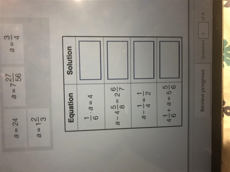 PLEASE HELP ME MATCH EACH VALUE OF a TO ITS EQUATION!-example-1