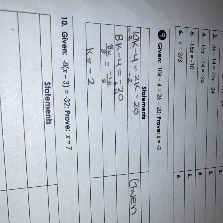 Someone please tell me the properties of equality for problem 9-example-1