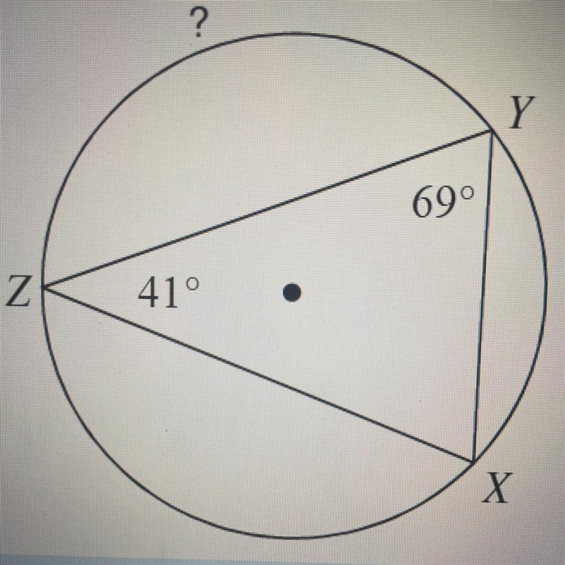 HELP ASAP) How many degrees is angle X? How many degrees is arc ZY? How many degrees-example-1