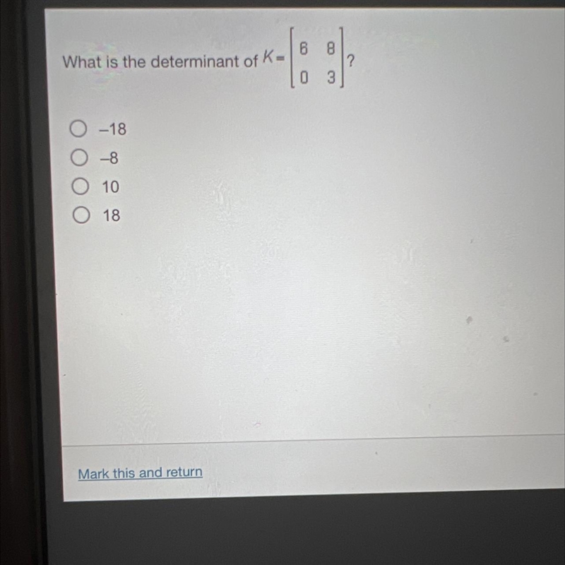 What is the determinant of-example-1