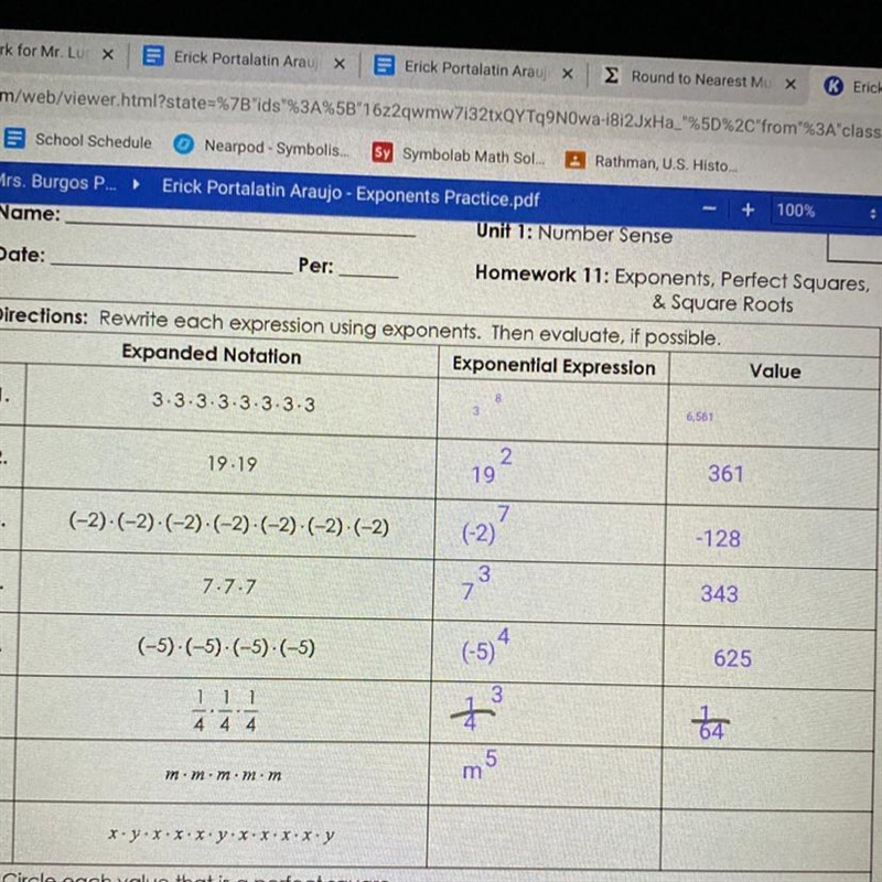 What is the value of m to the power of 5?-example-1