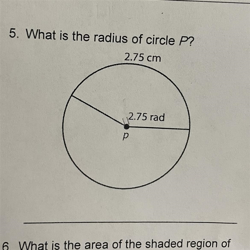 What is the radius of circle P?-example-1