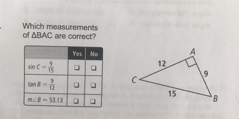 Which of the measurements of triangleBAC are correct-example-1