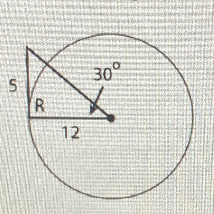 Answer asap-30 points Find the measure of angle R. A- 45 B- 90 C- 60 D- 30-example-1