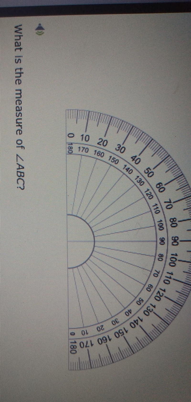 What is the measure of Angle ABC A. 120 degrees B. 125 degrees C. 60 degrees D. 55 degrees-example-1