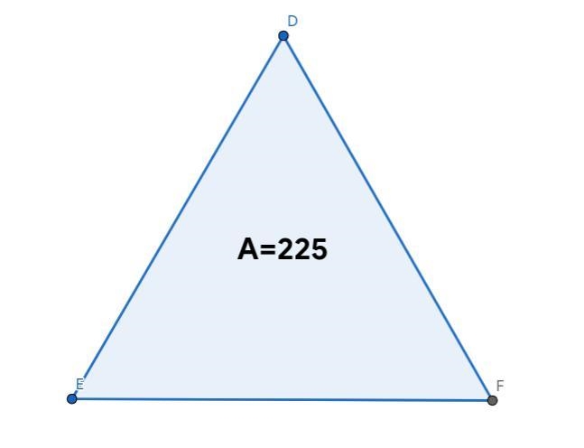 PLEASE HELP ME!!! 30 points to the first person that can answer! The area of a triangle-example-1