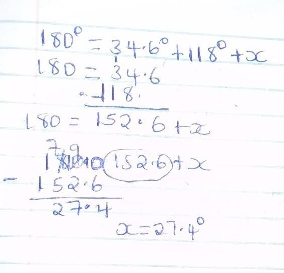 11. Using the triangle below, set up and solve an equation in order to find the value-example-1