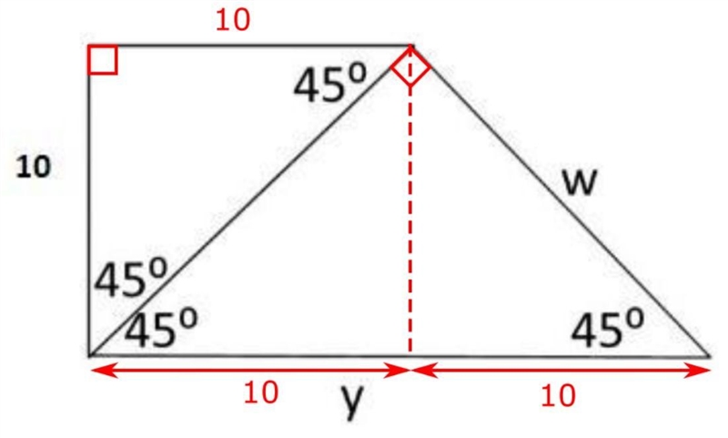 Solve for w and y Please help!!!!!!!!!!!!!!!!!!!!!!!!!!!!!-example-1