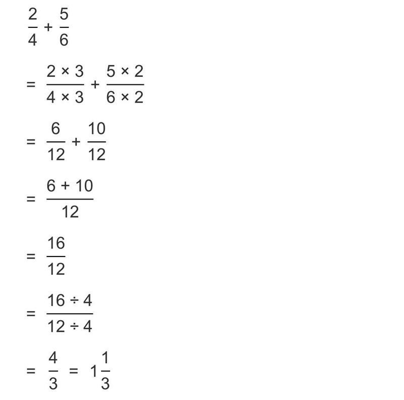 2 fourths plus 5 sixiths-example-1