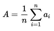 What is the formula for arithmetic mean-example-1