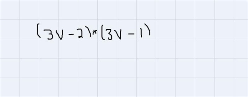 3v(3v-2)-(3v-2)Help me factor this please. I know the answer, I want an explanation-example-2