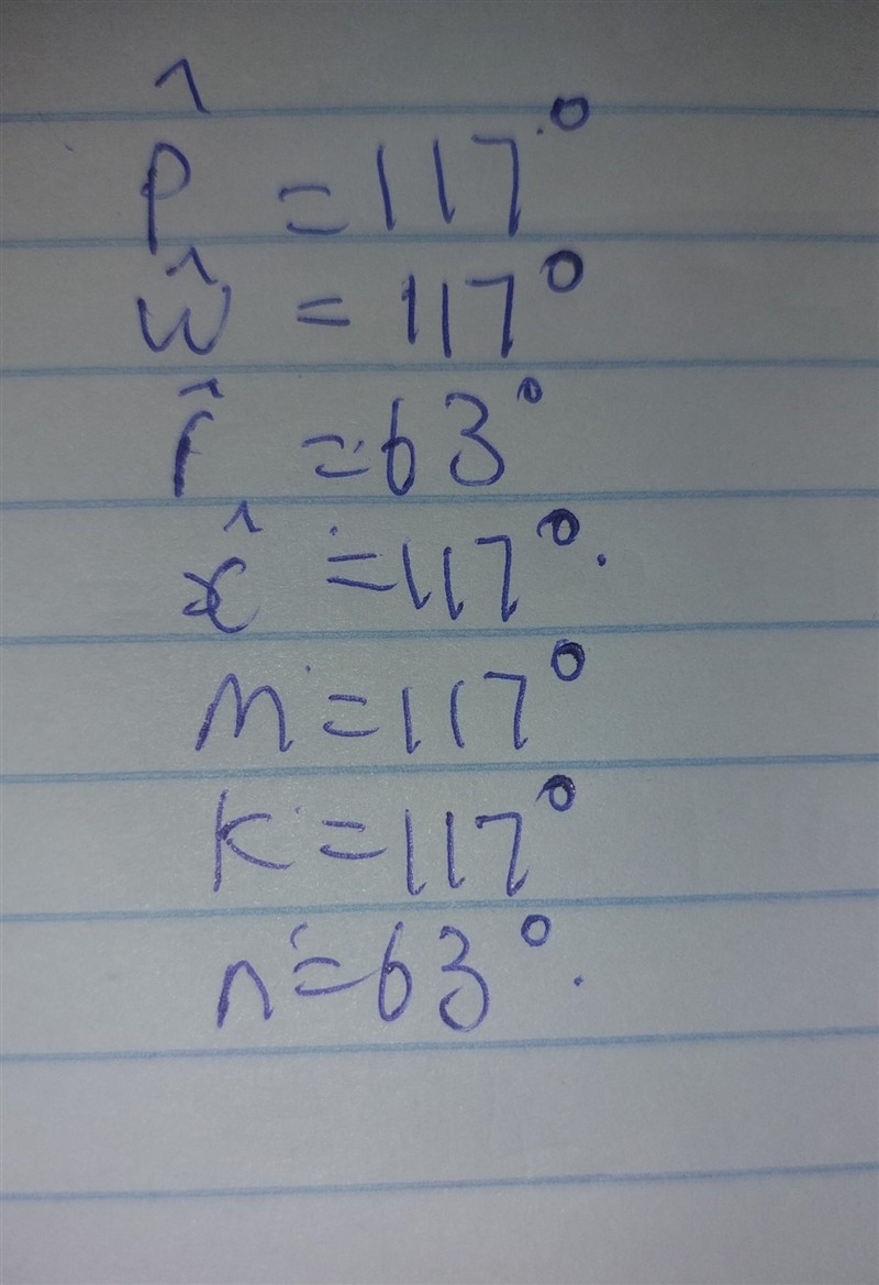 ABCD and EFII GĦ. Use the figure above to find the value of each angle. Give an explanation-example-1