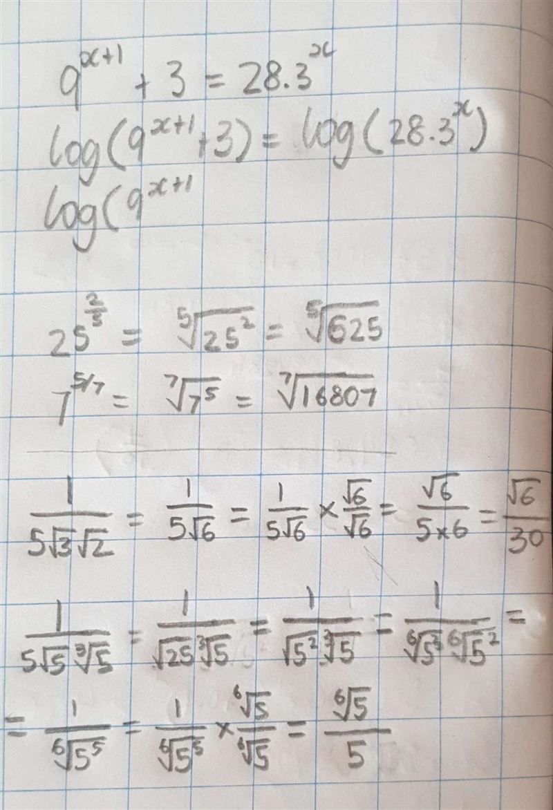 Write each number using the root symbol 25^2/5 7^5/7 rationalize each denominator-example-1