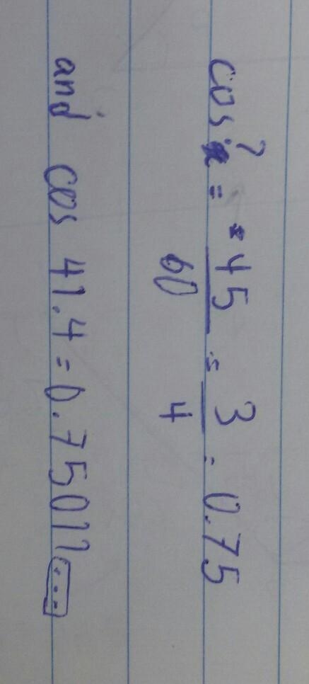 Geometry problem in the picture: Find the measure of the angle to the nearest degree-example-1