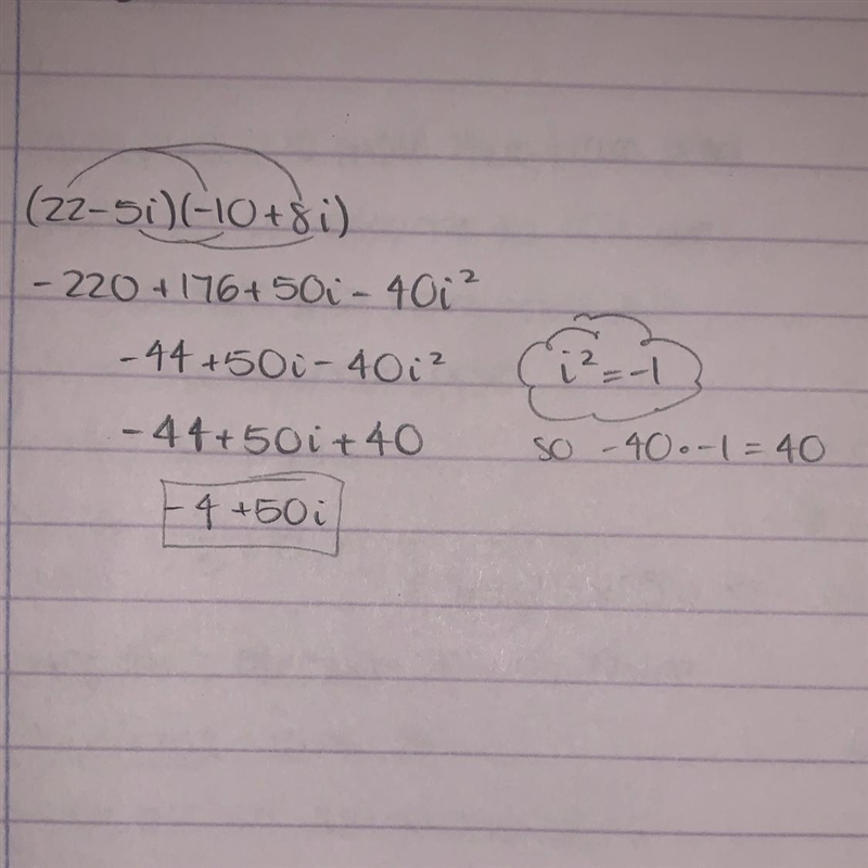 (22−5i)(−10+8i) show work so i can understand pls ;-;-example-1