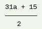 1/2a + 5(3a + 3/2 Please help-example-1