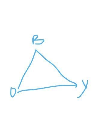 Triangle BOY is congruent to triangle GAL. What side is congruent to YB? O OY O GA-example-1