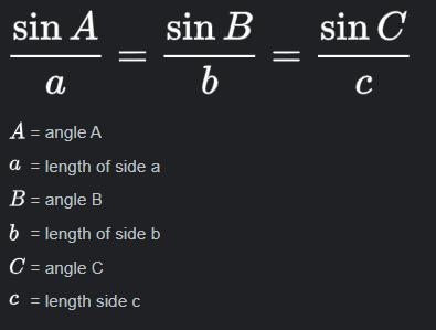 What term does the formula sin A/a = sin B/b represent?-example-1