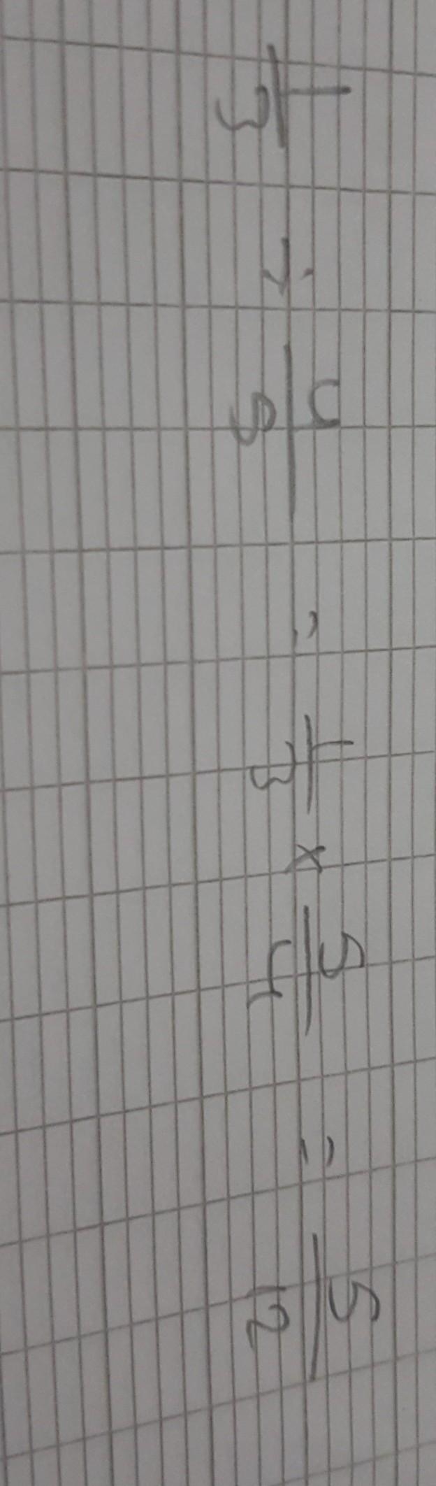 1/3 divided by 4/5 in the simplest form-example-1