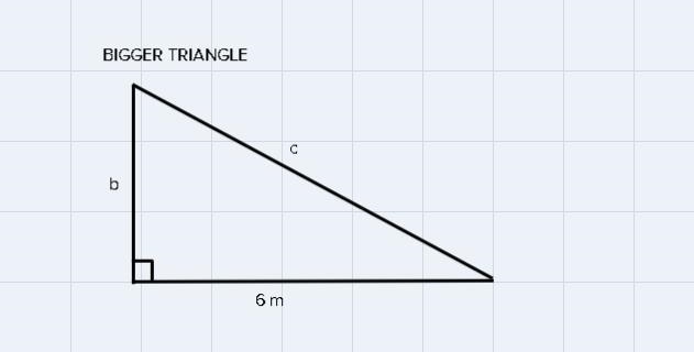 a14. What are the lengths of b and c? Write your answer to the nearest tenth of a-example-2