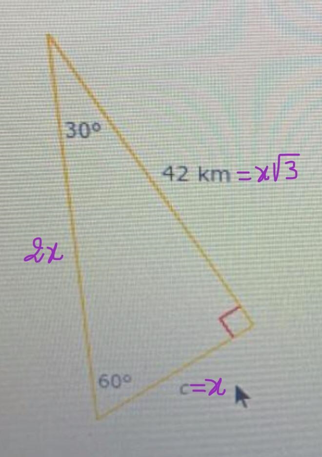 Would the answer for c be 21 square root of 3?-example-1